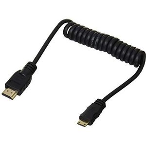 Atomos ATOMCAB008 HDMI-kabel op mini-HDMI, gedraaid, 30 cm, zwart