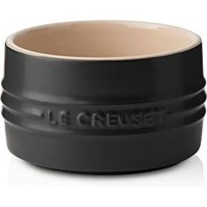 Le Creuset Keramische ovenschaal, rechterwand, stapelbaar, 200 ml, matzwart, 70403200000099