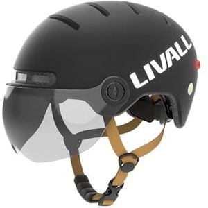 LIVAL L23 Smart stadshelm met vizier in zwart, maat M 54-58 cm