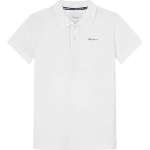 Pepe Jeans Lance poloshirt voor jongens, Wit (wit)