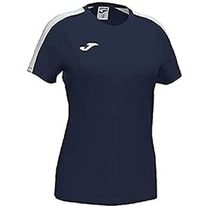 Joma Academy T-shirt voor meisjes, korte mouwen, marineblauw, 2XS