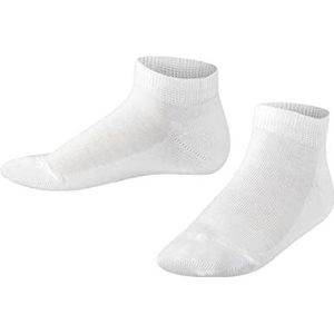 FALKE Familie sokken voor kinderen, duurzaam katoen, milieuvriendelijk, grijs, zwart, meer kleuren, korte dunne zomersokken, zonder patroon, 1 paar, Wit (Wit 2000)