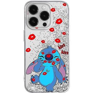 ERT GROUP Officieel gelicentieerd Disney Stitch patroon 017 mobiele telefoonhoes voor Apple iPhone 14 Pro Max met glitter overloop effect