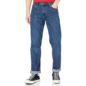 Wrangler Authentic Regular Jeans voor heren, donkersteengrijs