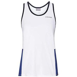 HEAD Club T-shirt voor meisjes, wit/koningsblauw