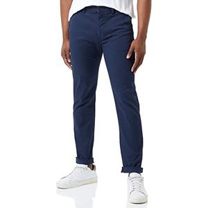 WHITELISTED Chino Slim herenbroek, donkerblauw, 28 W/32 l, Donkerblauw