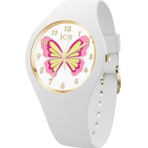 Ice-Watch - ICE Fantasia Butterfly lily - Wit meisjeshorloge met kunststof band - 021951, Wit., riem