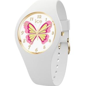 Ice-Watch Ice Fantasia Butterfly Lily-polshorloge voor meisjes met kunststof armband, 021951 (extra klein) 021951, wit, Wit.