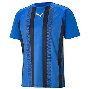 PUMA Teamliga T-shirt voor heren, gestreept jersey, Blauw
