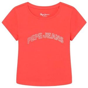 Pepe Jeans Nicolle T-shirt pour fille, Rouge (Crispy Red), 14 ans