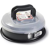 Guardini Springvorm met deksel - Bakken - Keuken - 26cm - Staal - BPA & PFOA vrij - Zwart