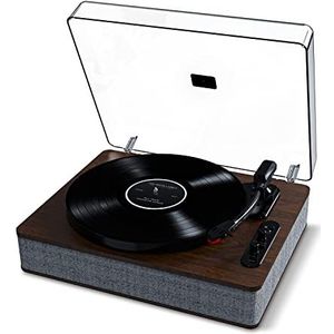 ION Audio Luxe LP – Bluetooth vinylplaat met luidsprekers, USB-conversie, groot formaat, automatische uitschakeling, AUX-uitgang, 3 snelheden