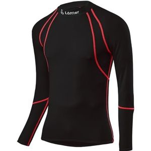 LÖFFLER La Airvent Transtex Light T-shirt voor heren, Zwart/Rood