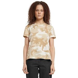 Urban Classics T-shirt à motif camouflage pour femme, Camouflage, XS