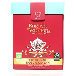 English Tea Shop Biologische zwarte thee ""Kerstmis à Ceylan"", 80 g, gelimiteerde oplage