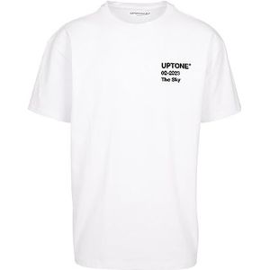 Mister Tee T-shirt Uptone surdimensionné unisexe en coton pour toutes les robes, tailles XS à 5XL, Blanc., XS