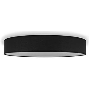 Smartwares IDE-60047 plafondlamp/textielkap, 60 cm Ø, 4 x E27, zwart