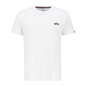 Alpha Industries Homme Signature Puff Print BP T, Blanc, S, Blanc., S