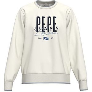 Pepe Jeans Mia Crew Sweater, Blanc (Mousse), L Femme