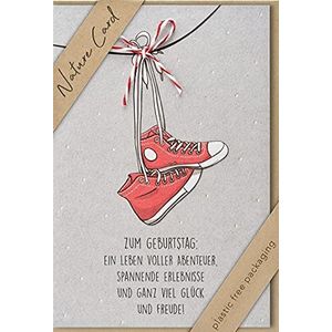 bsb - Verjaardagskaart - Nature Card - duurzame verjaardagskaarten - verjaardagskaarten met envelop - verjaardagskaart voor mannen en vrouwen - wenskaart 11,5 x 17 cm