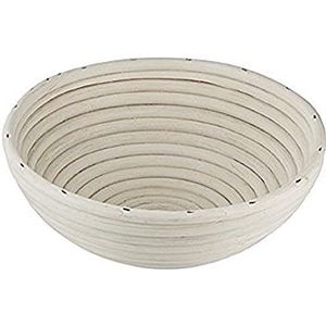 Zeller 38310 broodgistmand, rond, 22 cm, rotan, beige, 22 x 22 x 8 cm