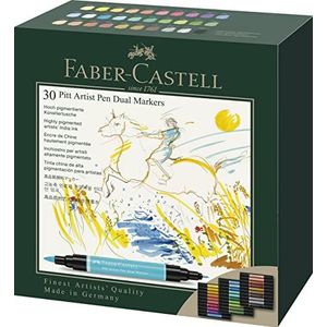 Faber-Castell PITT Artist Pen Indische inktmarkers, 30 stuks