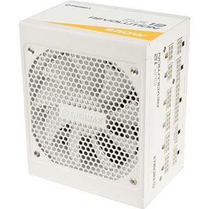 ENERMAX Revolution D.F. 12 ATX3.1 PCI-e 5.1 Bloc d'alimentation ultracompact 850W 80Plus Gold Snow White (entièrement modulaire, 50% semi-fanless, 12V-2x6) ; ETV850G-W, blanc
