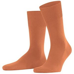 FALKE ClimaWool herensokken, ademend, klimaatregulerend, geurremmend, lyocell, dun, effen, elegant, voor dagelijks gebruik en werk, 1 paar, Oranje (Tandoori 8576)