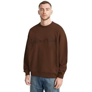 G-Star RAW Sweat chenille G-Script Loose r, Marron (Dk Plum D25134-d257-8168), M