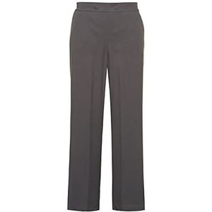 Ulla Popken Mary broek voor dames, viscose broek met opgestikte zakken, Asfalt grijs (74968915)