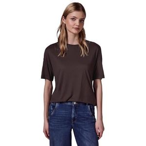 STREET ONE STUDIO F322987 T-shirt voor dames, Scherp bruin, 48