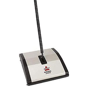 BISSELL Natural Sweep Veegmachine, voor harde vloeren en vloerbedekking, snoerloos, vereist geen stroom, 92N0N