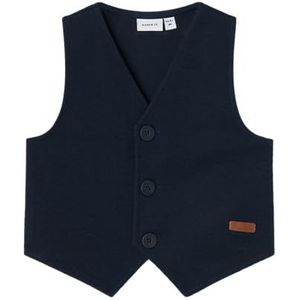 NAME IT Nmmrobino Vest Unb gebreid vest voor jongens (1 stuk), Dark Sapphire