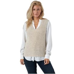 ONLY ONLPARIS dames pullover Life V-hals, puimsteen