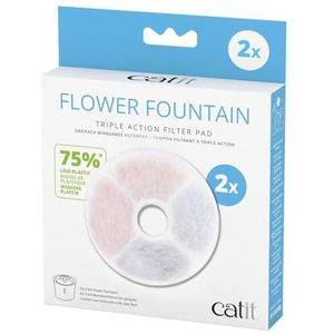 Catit Set van 2 frameloze drievoudige actiefilters voor bloemenfontein Catit