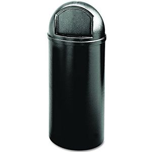 Rubbermaid Commercial Products Marshal Classic FG817088BLA Afvalemmer, 94 l, rond, polyethyleen, zwart