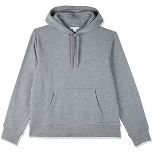 Amazon Essentials Heren fleece hoodie (verkrijgbaar in grote maat), grijs gemêleerd, M
