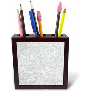 3dRose ph_252114_1 pennenhouder luxe ruit 12,7 cm, zilver