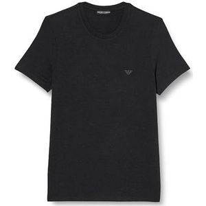 Emporio Armani Emporio Armani T-shirt met ronde hals voor heren, 1 stuk, zwart.