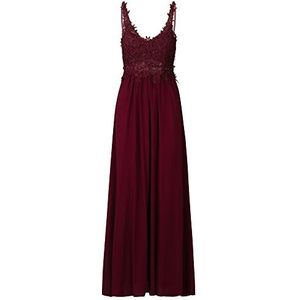 APART Robe de soirée en dentelle florale, aubergine, 44