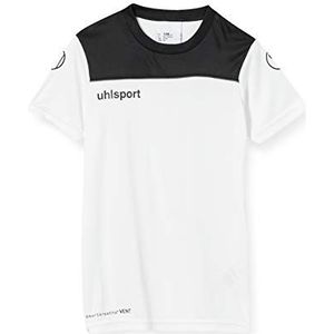 uhlsport T-shirt voor heren, wit/zwart/antraciet, 116, wit/zwart/antraciet