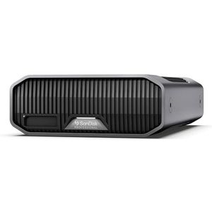 SanDisk Professional 18 TB G-Drive Project, met Mag Pro-Blade SSD sleuf, Thunderbolt 3, USB (10 Gbit/s), enterprise class harde schijf 7.200 rpm, leessnelheid tot 250 MB/s