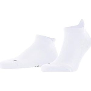 FALKE Unisex Cool Kick Sneaker Sokken Ademend Sneldrogend Functioneel Low Padding Lichtgewicht Zool Krullend Effect Verstevigend Effect 1 paar, Wit (White 2000) - honingraatpatroon