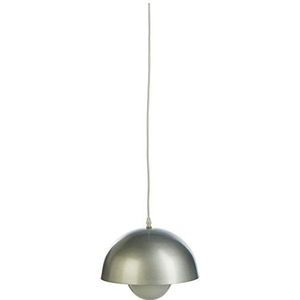 Els Banys Plafondlamp Damon, metaal, grijs, 25 cm diameter x 13 cm hoogte