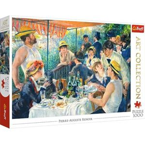 Trefl, Puzzel, Ontbijt van roeiers, Auguste Renoir, 1000 stukjes, kunstcollectie, premium kwaliteit, voor volwassenen en kinderen vanaf 12 jaar