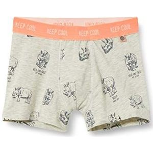 Sanetta Grau Bxer Shorts voor kinderen, licht jaspéplatina, 34 W/34 L, Licht jaspé platina.