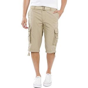 UNIONBAY Cordova Cargo Shorts voor heren met riem, maat 46, Korrelgrootte: