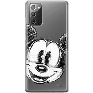 ERT GROUP Originele en gelicentieerde Disney Minnie en Mickey 004 beschermhoes voor Samsung Galaxy Note 20, perfect aangepast aan de vorm van de telefoon, gedeeltelijk transparant