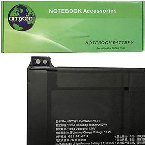 Amsahr Vervangende laptop batterij voor Huwei MagicBook 14, Huawei MagicBook 14, HB469229ECW-41