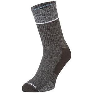 SEALSKINZ Thurton Solo uniseks sokken (1 stuk), Zwart/Grijs